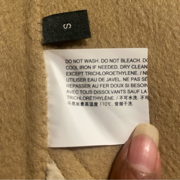 EUC/LIKE NEW Theory Clairene Double-Face Wool Cashmere Jacket/Coat in Camel - S - Picture 9 of 13